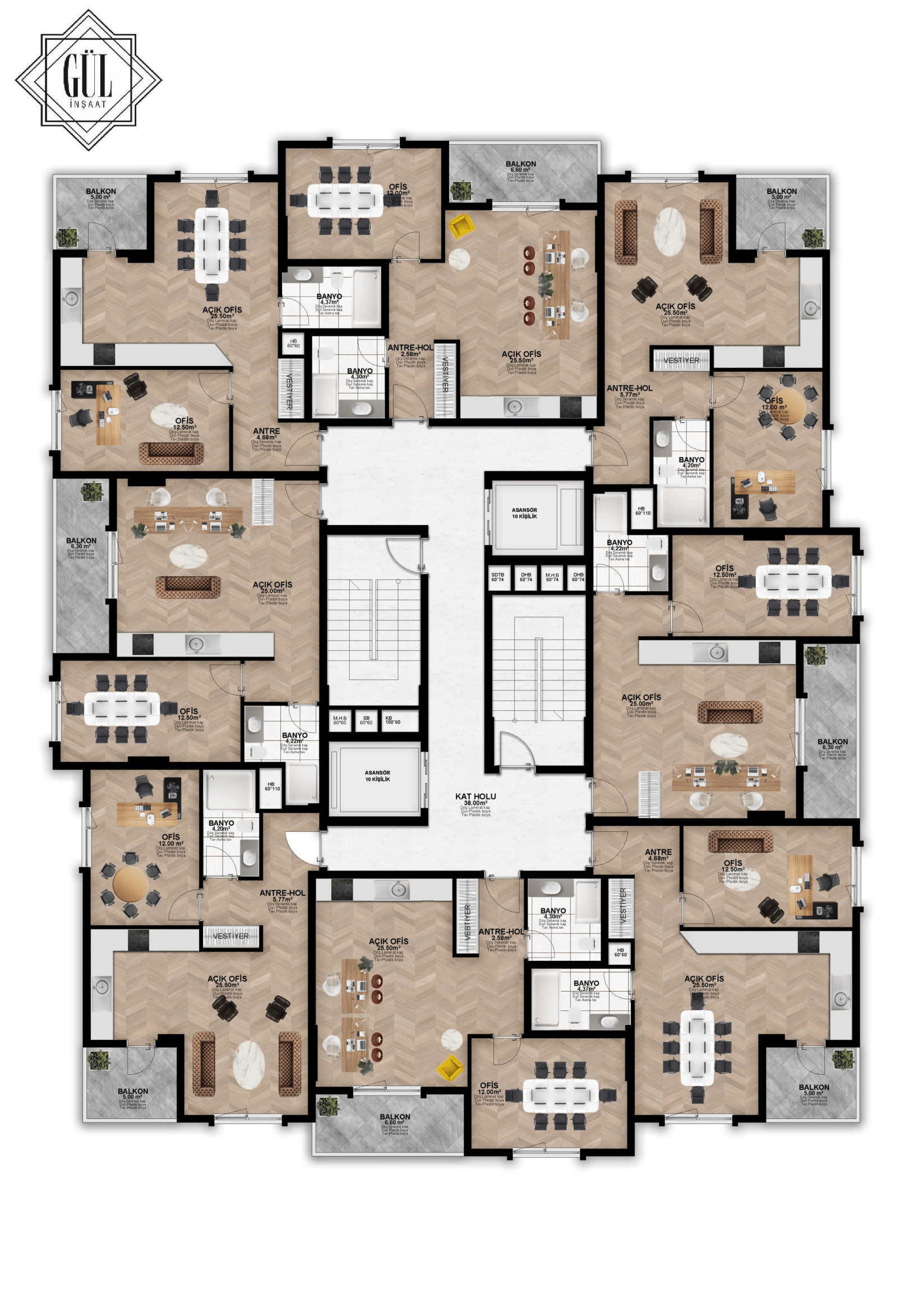 NEST OFFICE KAT PLANI
